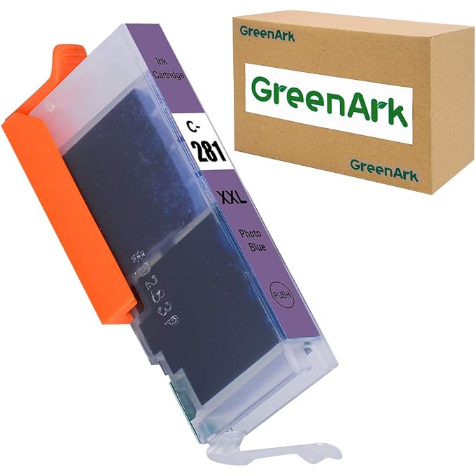 1 Pack Replacement for CLI-281 CLI-281XXL PB Photo Blue Compatible Ink cartridges Ink Tank use with PIXMA TS9120 TS8120 TS8220 Wireless All in One Printers