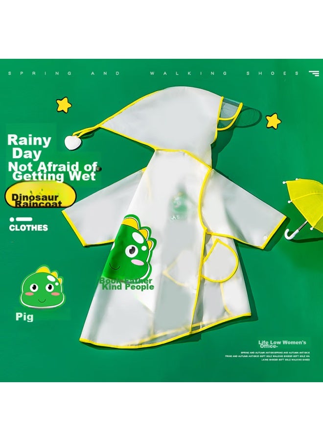 Daddy Pig Zhubaba Children's Raincoat For Boys And Girls Aged 3-6, Kindergarten, School-use Full Body Waterproof Poncho Pink XL - Image 3