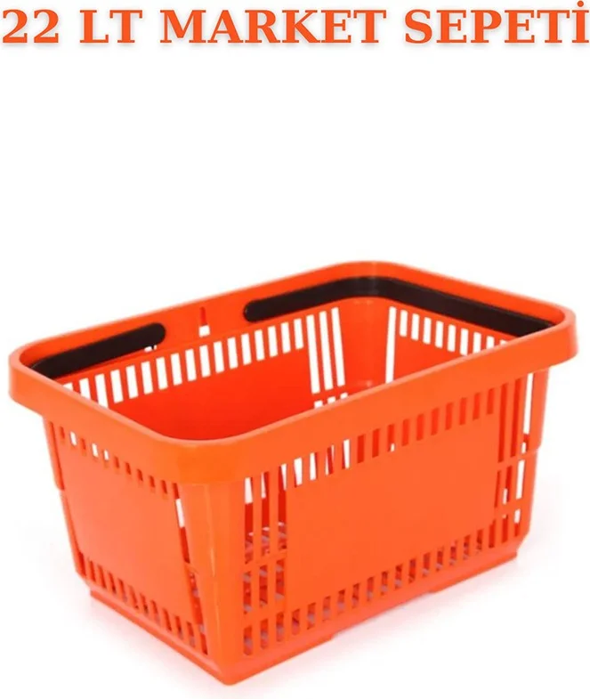 اسطنبول مانكين Istanbul Mannequin 10 Pieces 22 Liter Market Basket, Shopping Basket, Market Basket with Handle