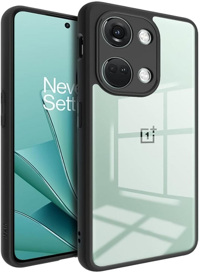 Generic - Hard Crystal Q Series Black Frame Luxury Case For OnePlus Nord 3 - Image 1