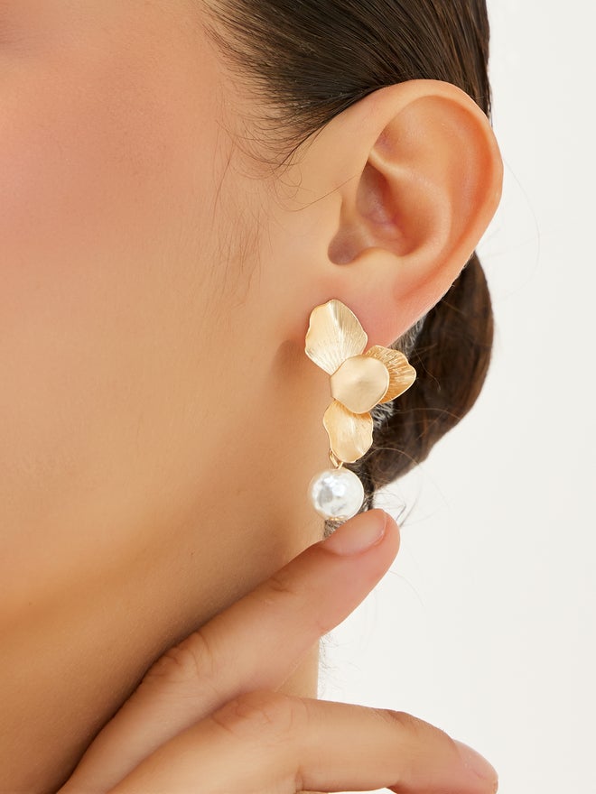 Styli Styli Floral Drop Earrings  - Image 2
