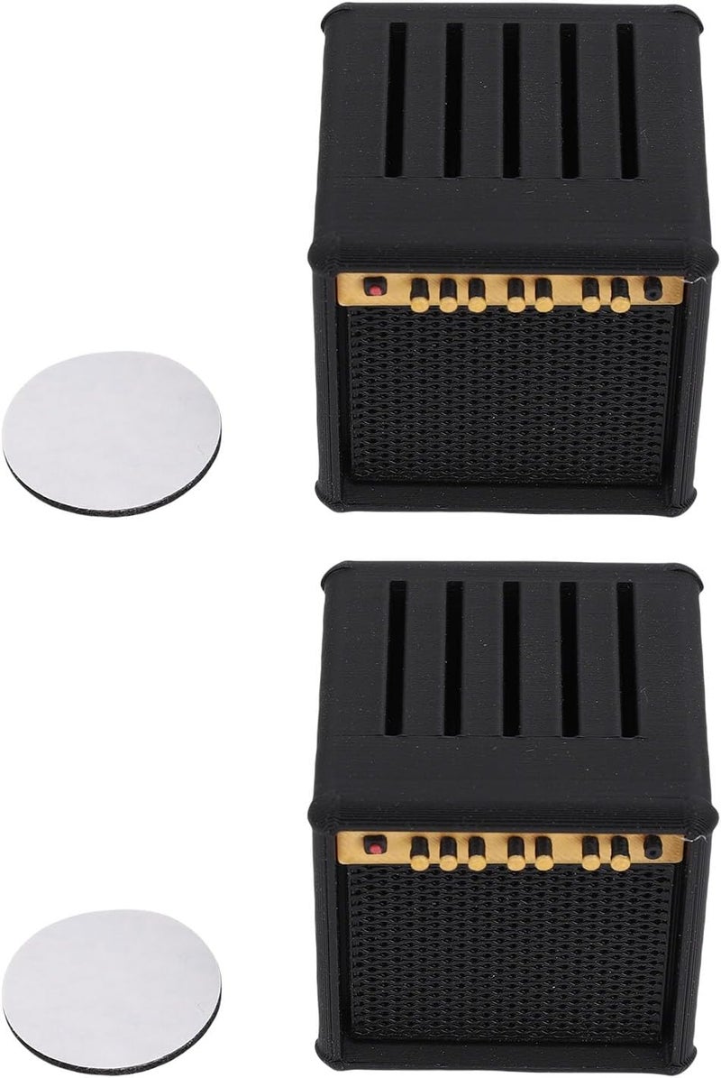 Generic 2 Pcs Guitar Picks Holder Box, Guitar Pick Display Holder, Speaker Shape Desk Decoration for Pick Storage And Display - Image 1