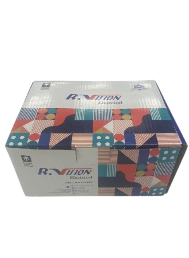 مفتاح كهربائي ثلاثي أنيق باللون الأسود من شركة الرائد يضيف لمسة جمالية للمنزل صناعة سعودية ( قطعة واحدة ) - ١٦ أمبير - Image 5