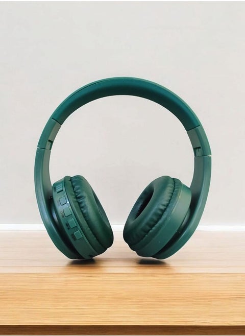 Stereo Wireless Over-Ear ST-A50 Headphone Headset With Mic Support Tf Card - Green