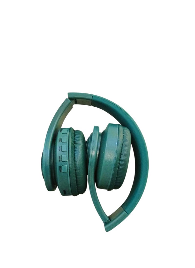 Stereo Wireless Over-Ear ST-A50 Headphone Headset With Mic Support Tf Card - Green
