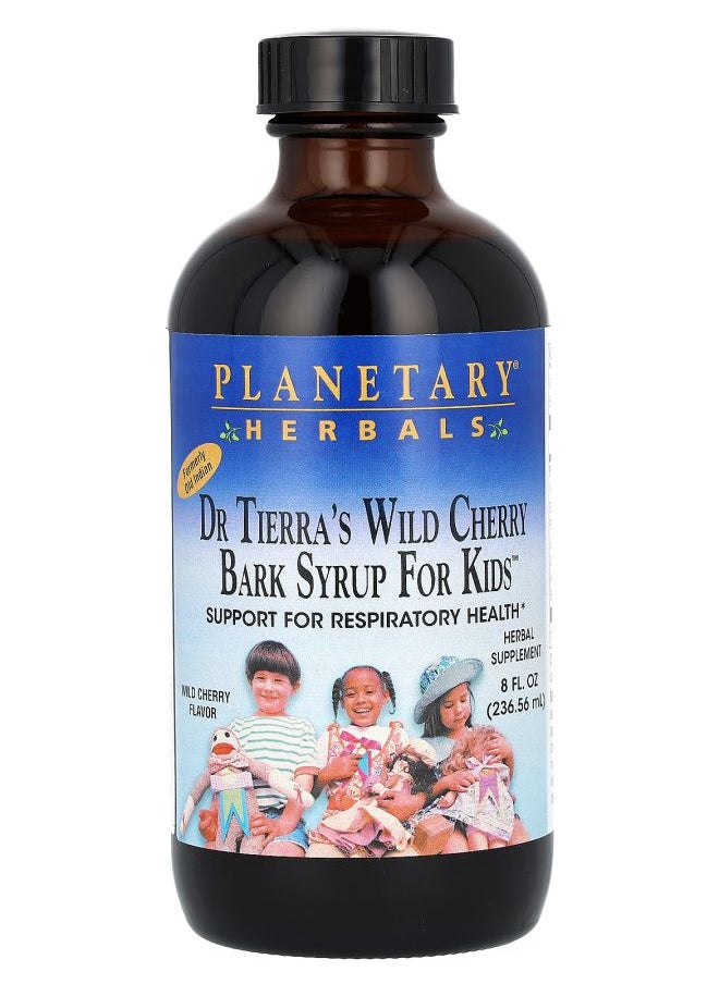 PLANETARY HERBALS Dr. Tierra's Wild Cherry Bark Syrup For Kids Wild Cherry 8 fl oz (236.56 ml) 