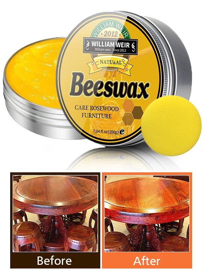 Lemon Natural Beeswax Furniture Polish Wood Seasoning Beeswax, for Wood Polish and Conditioner, Multipurpose, Waterproof and Repair Wood Wax Wood Cleaner  - Image 1