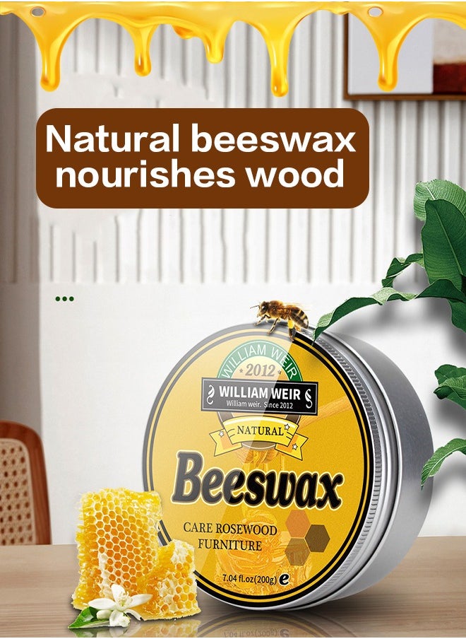 Lemon Natural Beeswax Furniture Polish Wood Seasoning Beeswax, for Wood Polish and Conditioner, Multipurpose, Waterproof and Repair Wood Wax Wood Cleaner  - Image 2