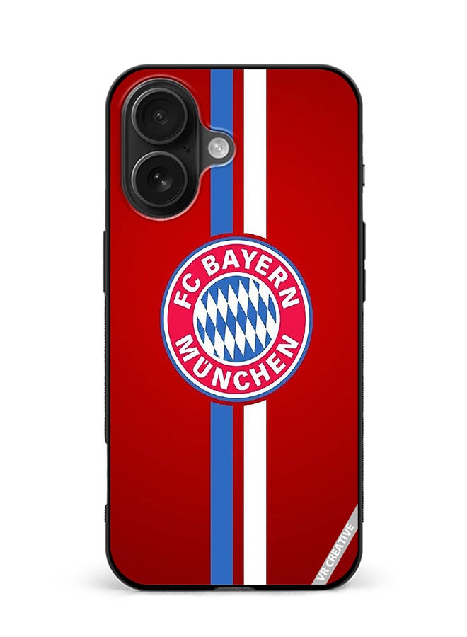 VR CREATIVE Protective Case Cover For Apple iPhone 16 Plus Fc Bayern Munchen Logo Red Design Multicolour