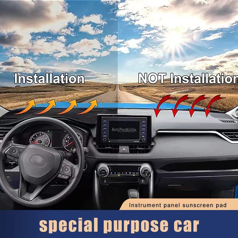 Tcxdioo Dashboard Dash Board Cover Mat Carpet Compatible Sunshield Cover Dashboard Mat Protector for Ford Explorer 2011-2019… - Image 2