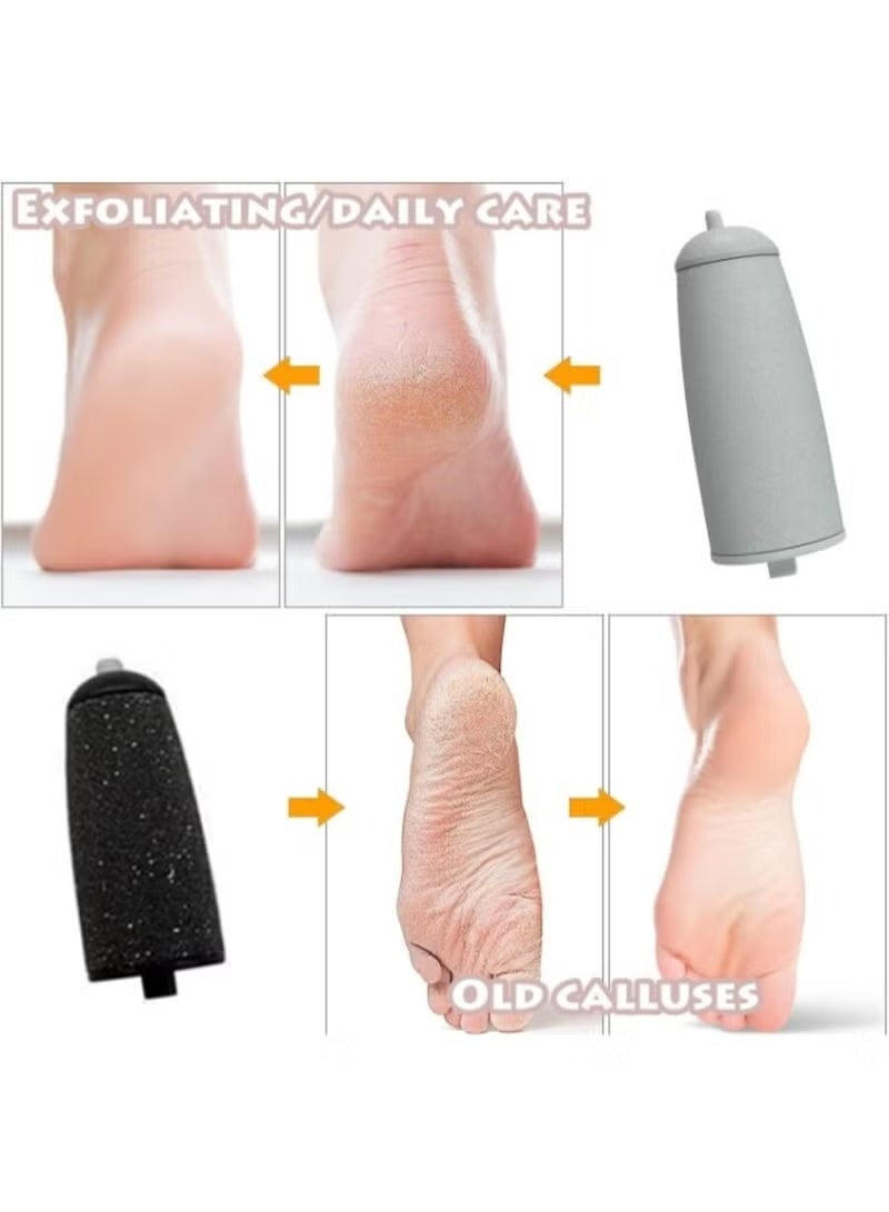 فلولبس جهاز باديكير كهربائي للعناية بالقدمين، مبرد قدم برأسين، مزيل الجلد الميت، مقشر للقدمين وجهاز للعناية بالقدمين - Image 3
