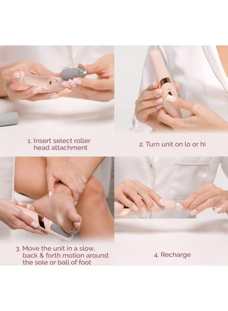فلولبس جهاز باديكير كهربائي للعناية بالقدمين، مبرد قدم برأسين، مزيل الجلد الميت، مقشر للقدمين وجهاز للعناية بالقدمين - Image 5