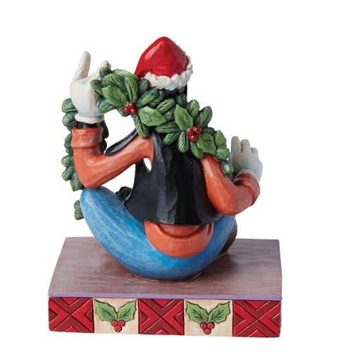 Enesco Disney Traditions Collection by Jim Shore Goofy with Christmas Garland Personality Pose Figurine Resin Hand Painted Crafted Collectible Christmas Disney Figurines Home Decor Statue 462 Inch - Image 3