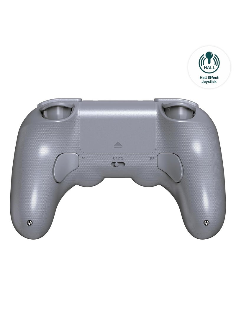 Generic - 8Bitdo Pro 2 Bluetooth Controller for Switch, Hall Effect Joystick Update, Wireless Gaming Controller for Switch, PC, Android, and Steam Deck & Apple (Grey) - Image 1