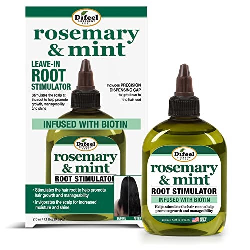 Difeel Rosemary and Mint Root Stimulator Oil with Biotin for Hair Growth 71 oz Hair Growth Scalp Treatment - Image 1
