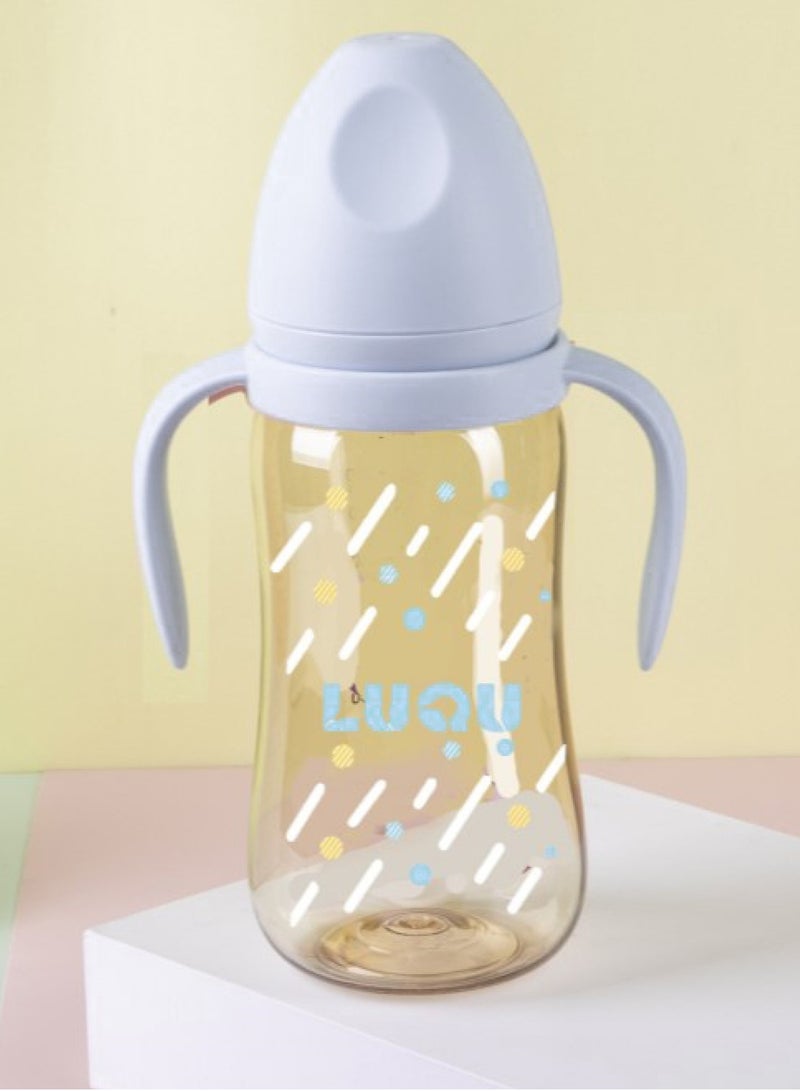 لوكو زجاجة رضاعة PPSU مع مقبض 300 مل أزرق - 3 قطعة - Image 3