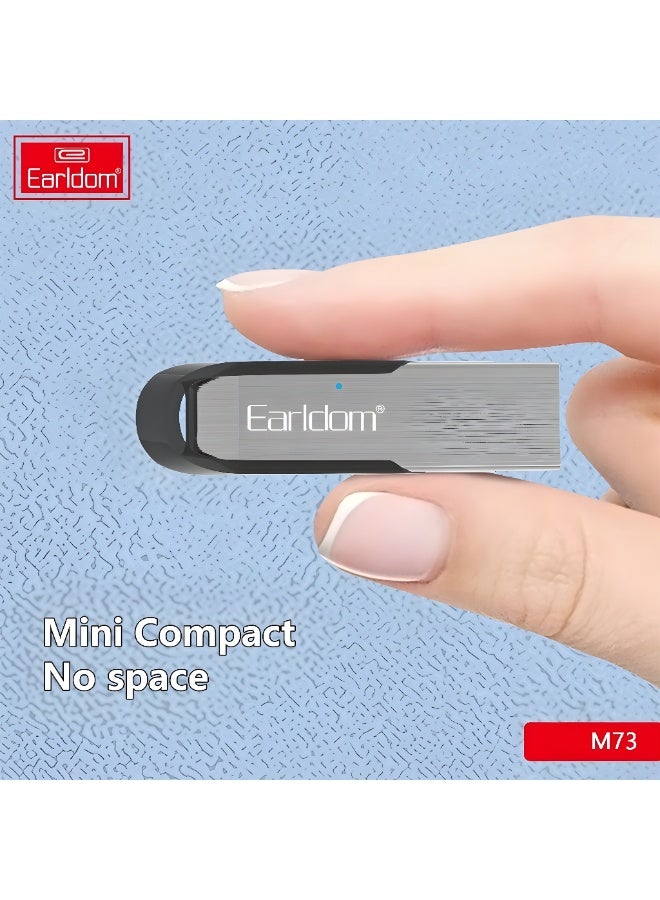 أيرلدوم محول صوت بلوتوث Earldom M73 إصدار ‎5.0‎ – جهاز استقبال صوتي محمول بمنفذ USB – ميكروفون مدمج – متوافق مع iOS وAndroid والكمبيوتر - Image 5