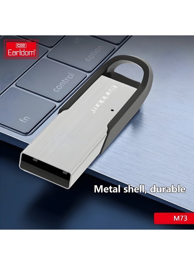أيرلدوم محول صوت بلوتوث Earldom M73 إصدار ‎5.0‎ – جهاز استقبال صوتي محمول بمنفذ USB – ميكروفون مدمج – متوافق مع iOS وAndroid والكمبيوتر - Image 4