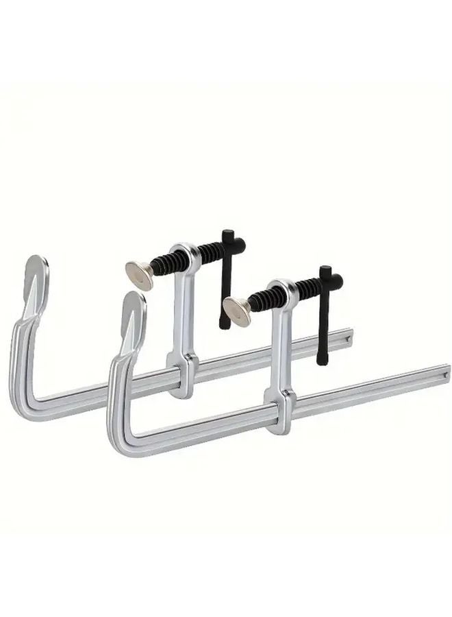 قطعتان مجموعة مشبك حرف F معدني أداة تثبيت يدوية لأعمال النجارة واللحام والأعمال المعدنية ومشاريع افعلها بنفسك - Image 4