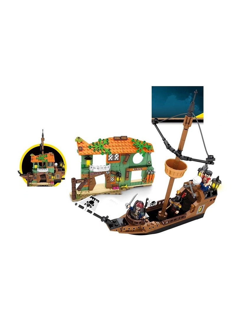 Sembo 1551 - Capture the island building blocks - 376 pcs - Image 2