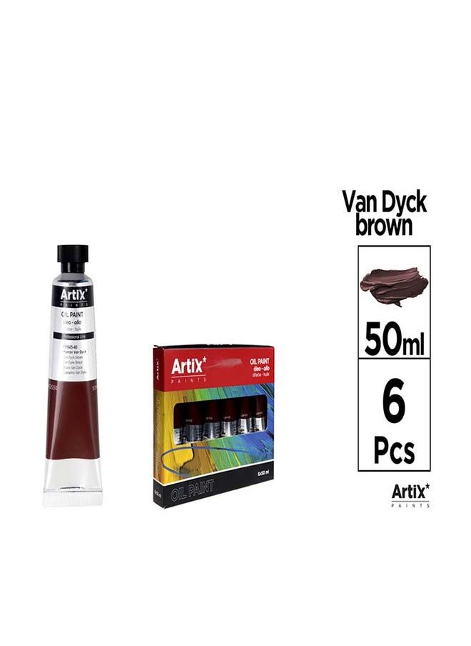 Artix Artix Oil Paint Set - Van Dyck Brown 