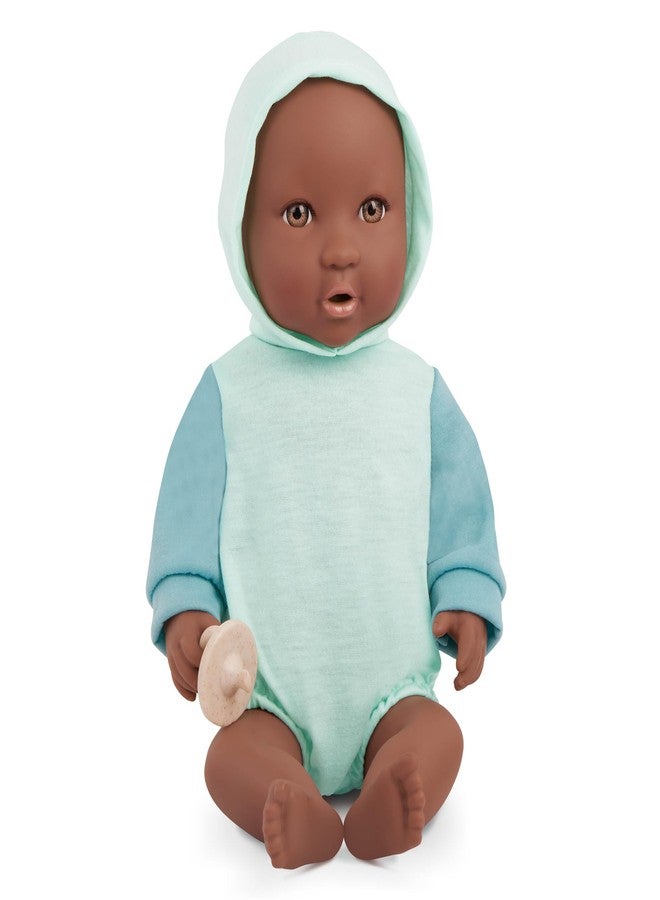 Lullababy لولا بيبي - دمية طفل واقعية بطول 14 بوصة - عيون بنية، لون بشرة دافئ وجسم ناعم قابل للعناق - ملحقات كشف جنس الطفل - لعب تمثيلي 2+ سنوات - دمية طفل لكشف الجنس - Image 2