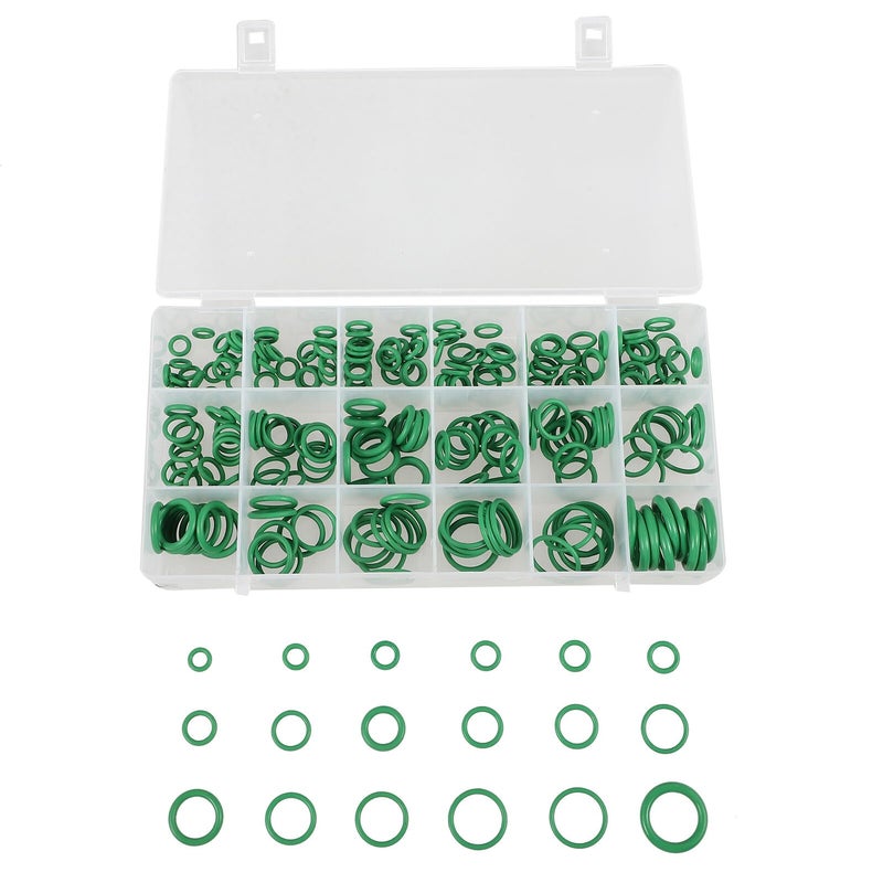 270 Pcs Green Rubber Automotive O Ring Assortment Kit For Car AC Compressor Repair - Image 2