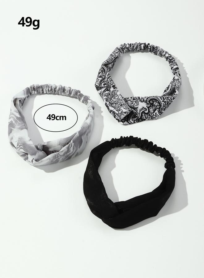 Take Two Set of 3 - Twisted Detail Headband - Image 1
