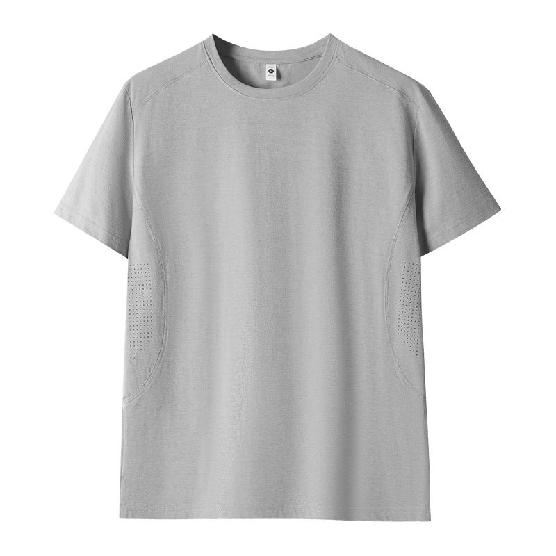 10A Antibacterial Quick-Dry Breathable Loose Fit Crew Neck Short Sleeve Sports T-Shirt - Image 5