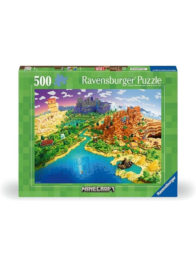 Ravensburger بازل رافنسبورجر ماينكرافت 500 قطعة - Image 1
