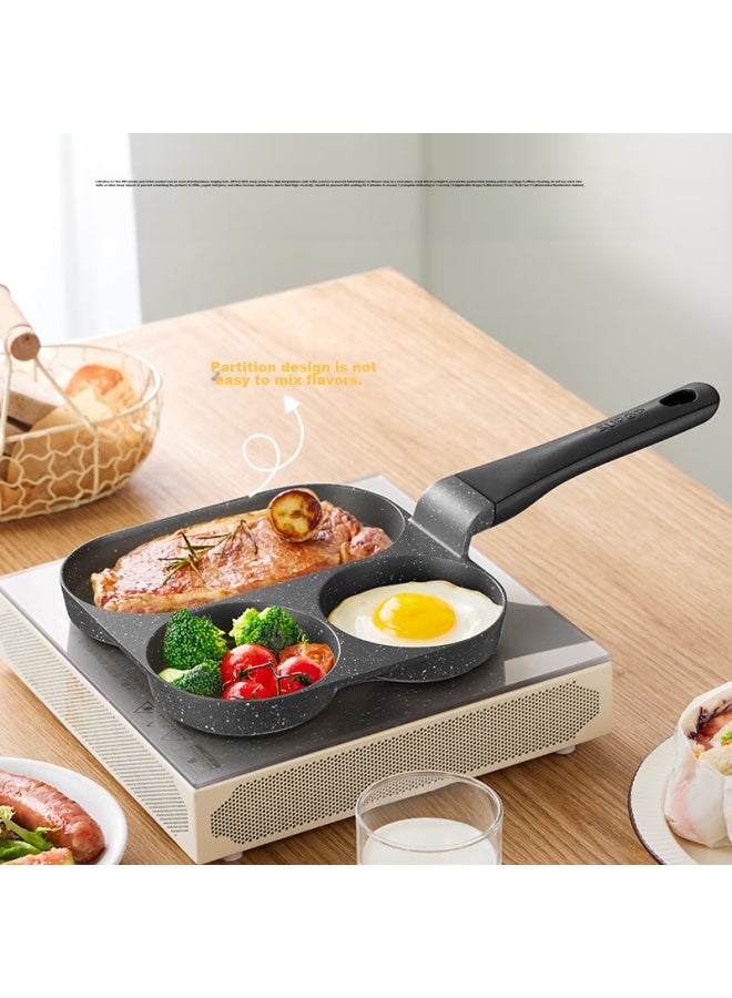 Supor Non-stick Frying Pan, Three-hole Maifanshi Color Multifunctional Breakfast Pan, Ej05lap02 - Image 1