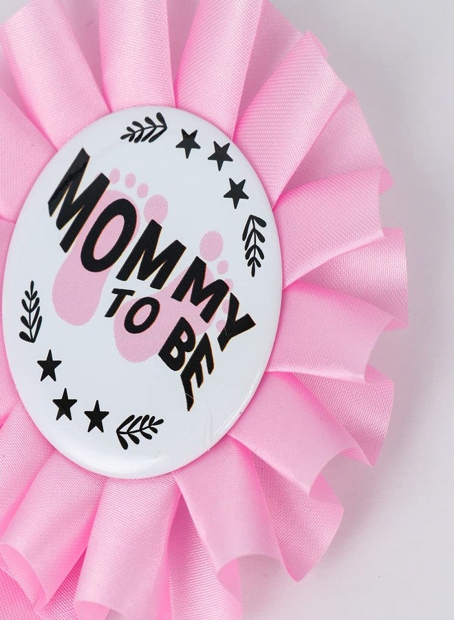PATICARRY NEWHAPPYLAND Sash for Baby Shower Decorations Pink Tinplates Badge Mommy to Be and Daddy to Be Baby Shower Party Gender Reveals Baby Girl - Image 4