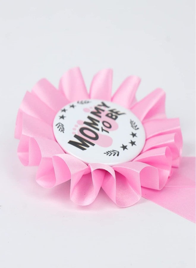 PATICARRY NEWHAPPYLAND Sash for Baby Shower Decorations Pink Tinplates Badge Mommy to Be and Daddy to Be Baby Shower Party Gender Reveals Baby Girl - Image 5