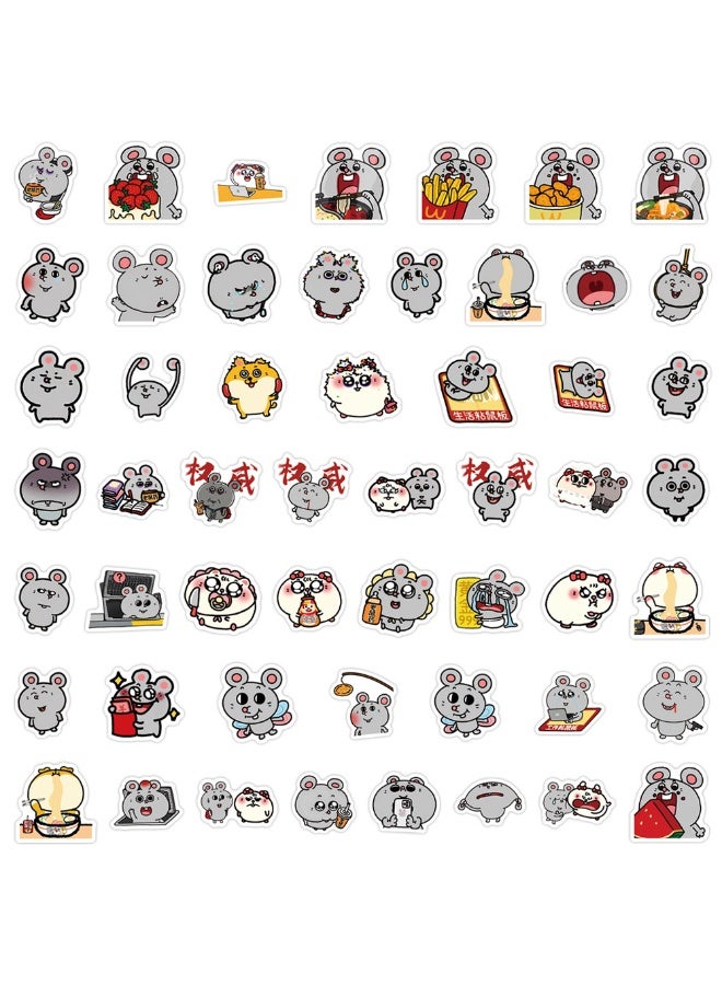NIBEMINENT 105 Pcs Rat And Meiji Deco Kit Waterproof Stickers, High Definition Printing Bright Colors, Suitable for Laptop Skateboard Luggage Water Bottle Guitar DIY - Image 3