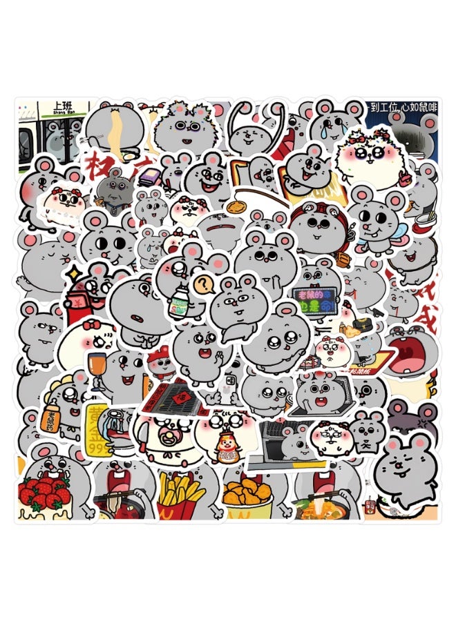 NIBEMINENT 105 Pcs Rat And Meiji Deco Kit Waterproof Stickers, High Definition Printing Bright Colors, Suitable for Laptop Skateboard Luggage Water Bottle Guitar DIY - Image 2