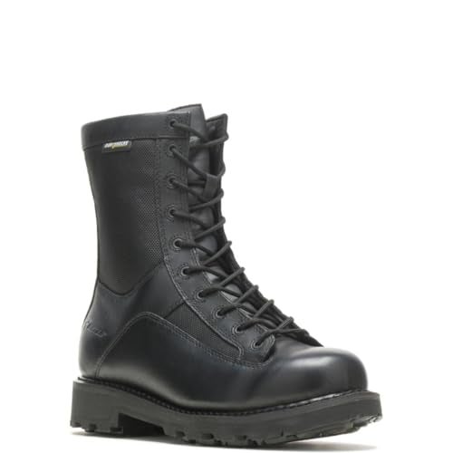Bates Men's 8" DuraShock Lace-to-Toe Side Zip Work Boot, Dark Black, 14 M - Image 2