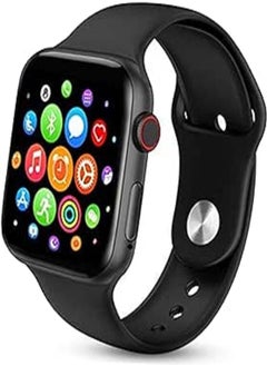 Generic Value Smash Full Screen Bluetooth Heart Rate Monitor Smartwatch Compatible with Apple iOS Android Phone (Black) 