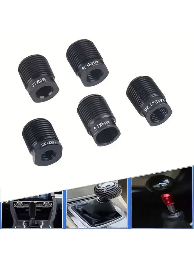 Aluminum Alloy Gear Shift Adapter Connector Nut Kit 5 Packs - Image 1