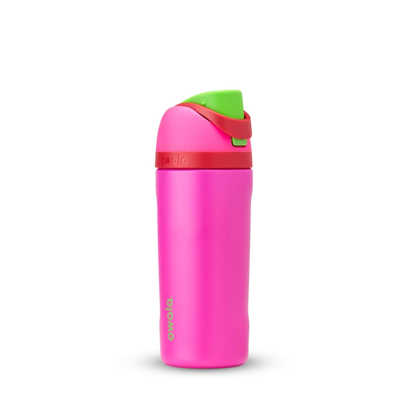 Owala Kids FreeSip Insulated Stainless Steel Water Bottle with Straw BPAFree Sports Water Bottle Great for Travel 16 oz All the Berries