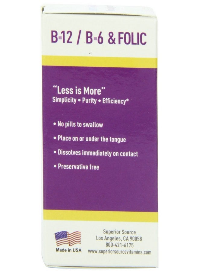 Superior Source No Shot Triple B12/B6/Folic Multivitamins 3000 Mcg 60 Count  - Image 5