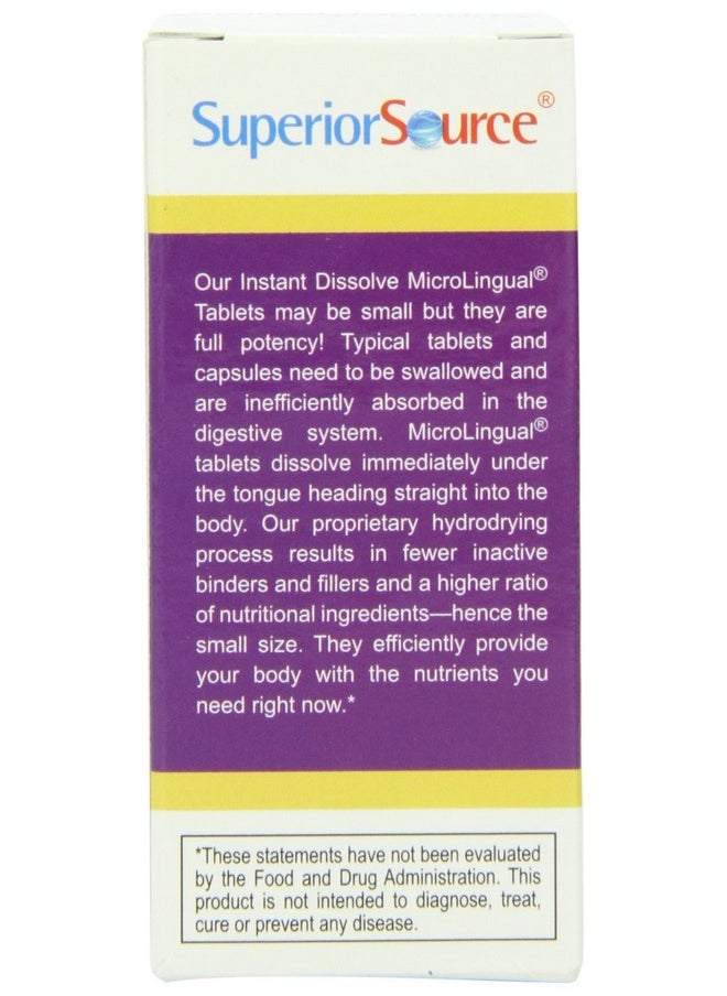 Superior Source No Shot Triple B12/B6/Folic Multivitamins 3000 Mcg 60 Count  - Image 4