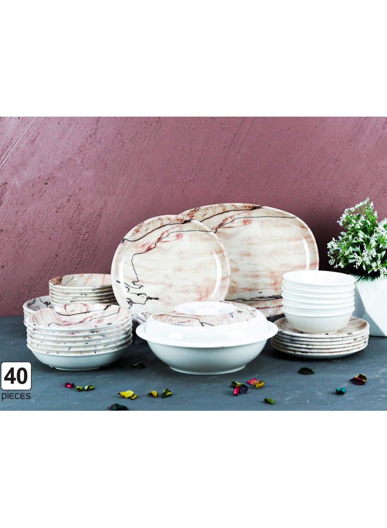 MELAMINE Dinner sets dream 40 pieces