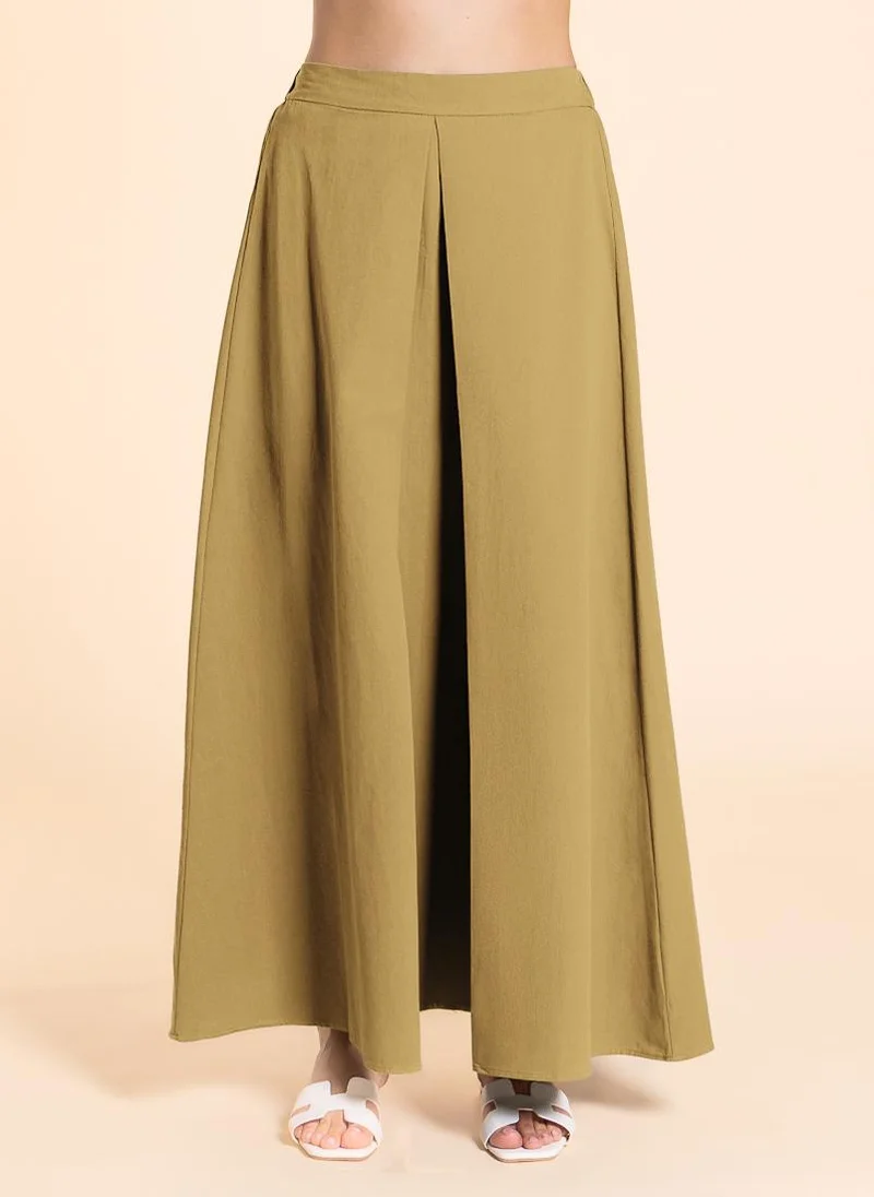SHAPES MAXI A-LINE COTTON SKIRT