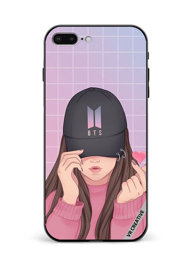 VR CREATIVE Protective Case Cover For Apple iPhone 7 Plus/8 Plus Bts Cap Girl Design Multicolour - Image 1