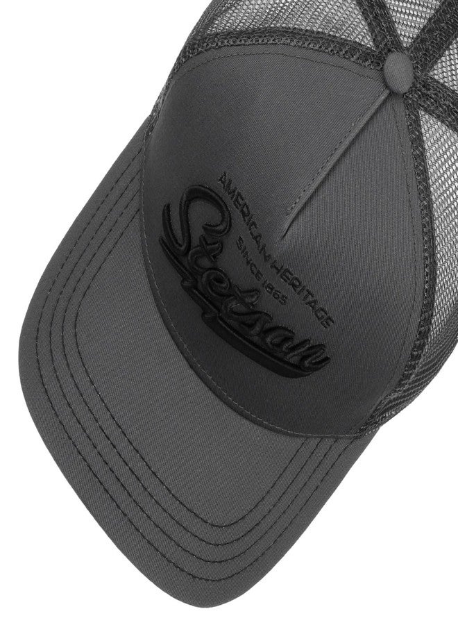 Stetson Since 1865 Trucker Cap Men Summer Winter Grey - Image 3