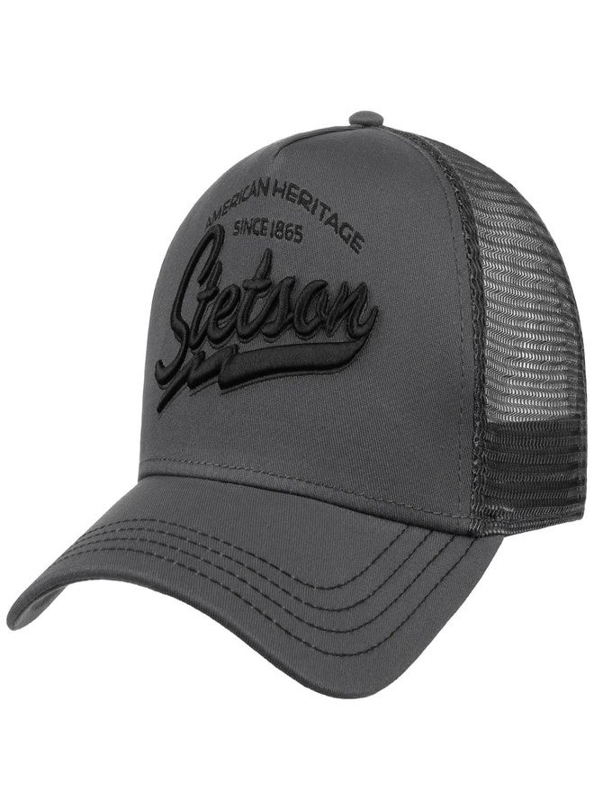 Stetson Since 1865 Trucker Cap Men Summer Winter Grey - Image 1