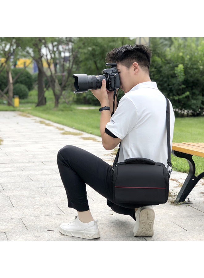 Digital SLR Camera Outdoor Portable Photography Bag Fishing Lamp Bag Projector Bag Portable UAV Bag Generous Bag-Color:Custom C-Dimensions:25*19*14CM - Image 1