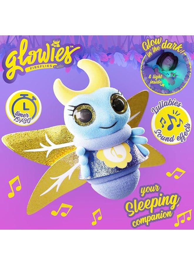 Character Options Glowies Fireflies Nightlight Interactive Plush Toy - Blue Firefly with 3 Lullabies and 2 Soothing Sounds - Image 4