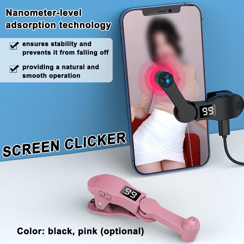 Auto Screen Clicker 180° Rotation Ultra Quiet Operation Screen Tapper - Intelligent 108-Gear Adjustable Design Screen Clicker for Cellphone Gaming Live Likes Work Entertainment - Image 4