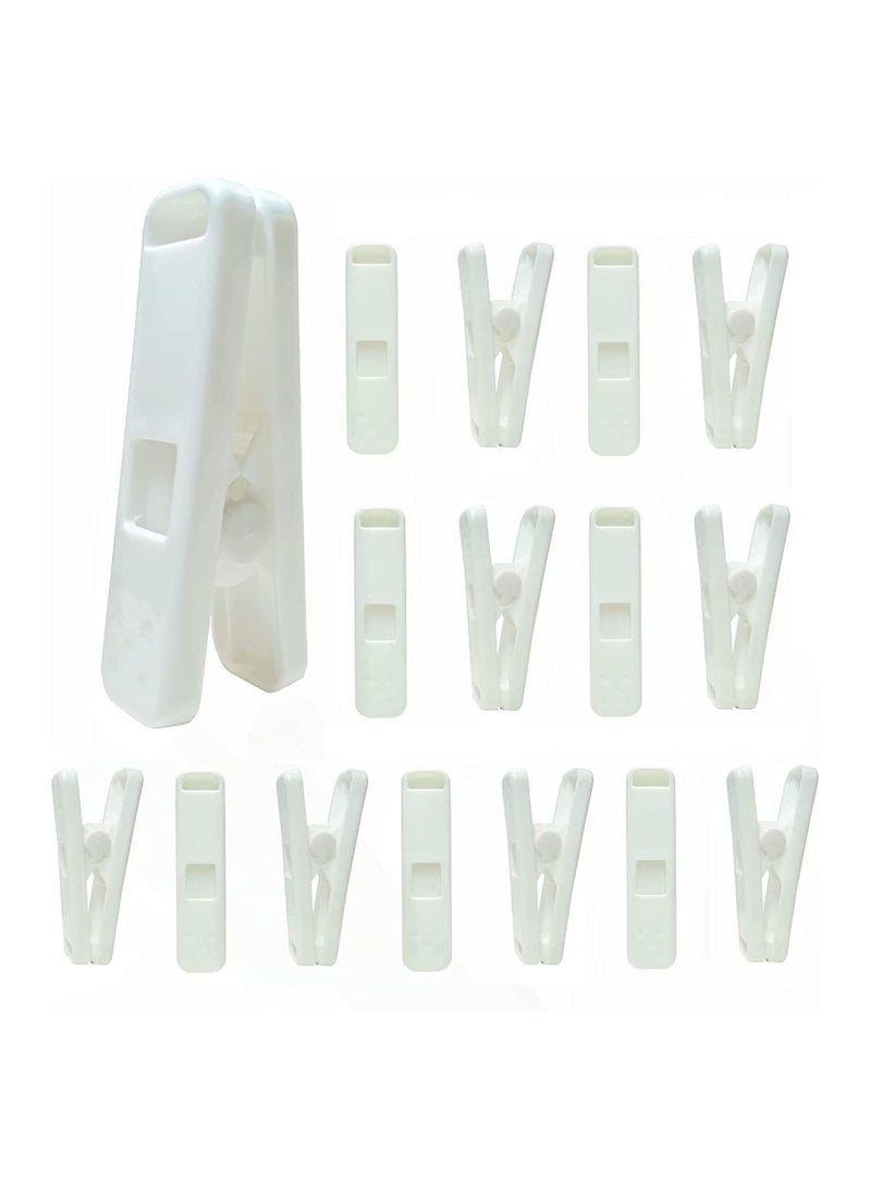 SYOSI 16Pcs Strong Plastic Clothes Pins Clothes Drying Line Pegs Heavy Duty Laundry Clothes Pins Strong Clips Non-Slip Clothes Pegs Chip Clips Hanger Clip Rustless Windproof Heatproof - Image 1